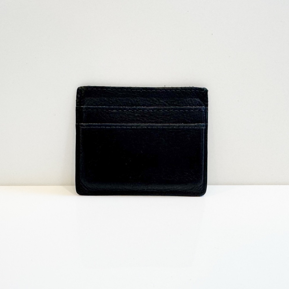 Madewell Black Leather Card Holder - Gently Used Condition